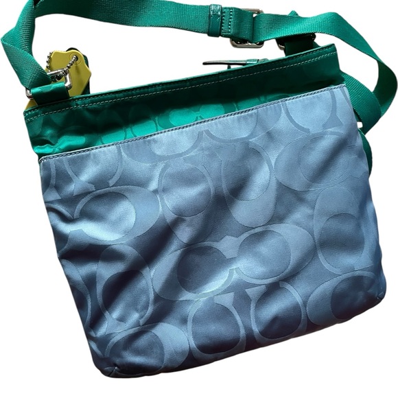 Coach Green and Blue Women's Bag - Picture 6 of 10